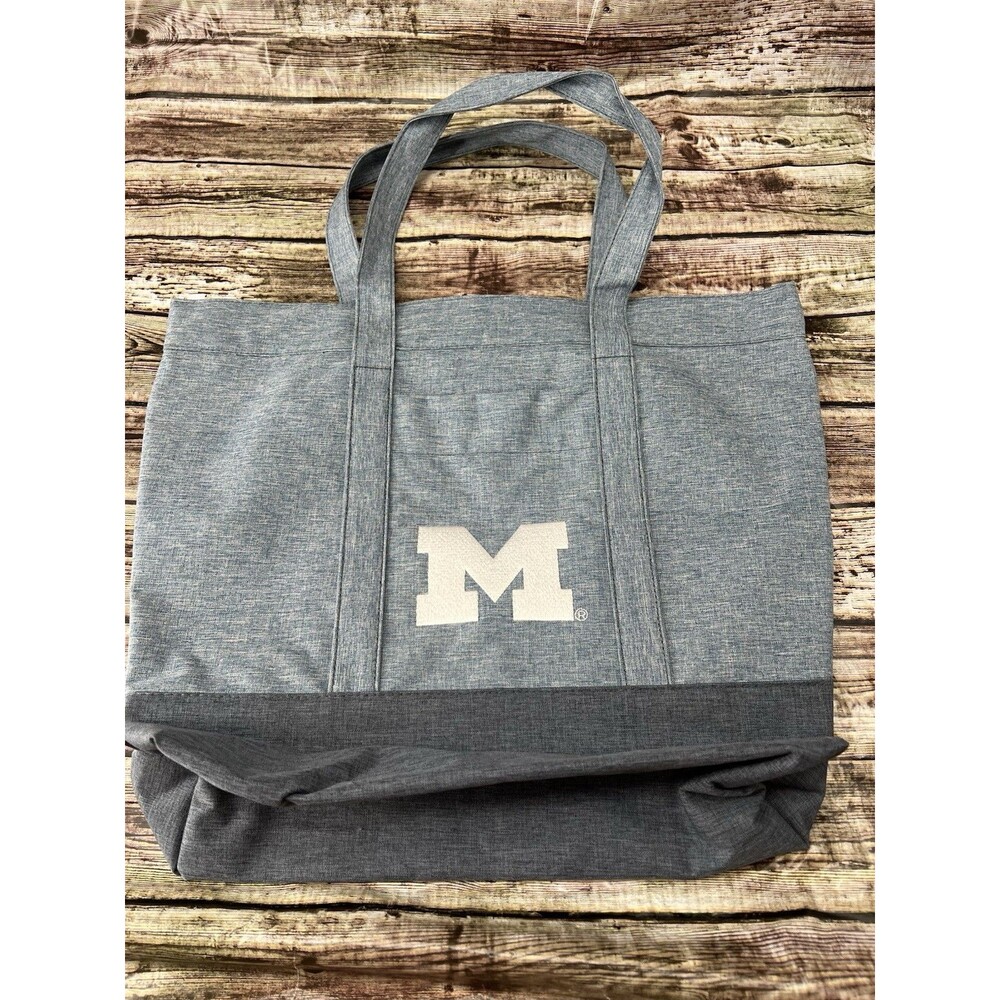 Michigan Wolverines College Tote Bag Forever Collectibles Magnetic Snap Closure